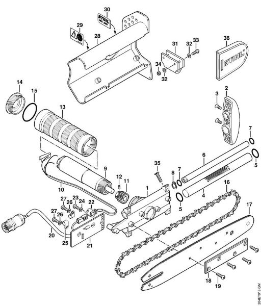 Cutting depth limiter Special-purpose units (PC, SP, MC) MC 200 Stihl