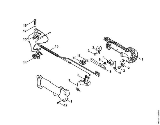 Control handle Special-purpose units (PC, SP, MC) SP 450 Stihl