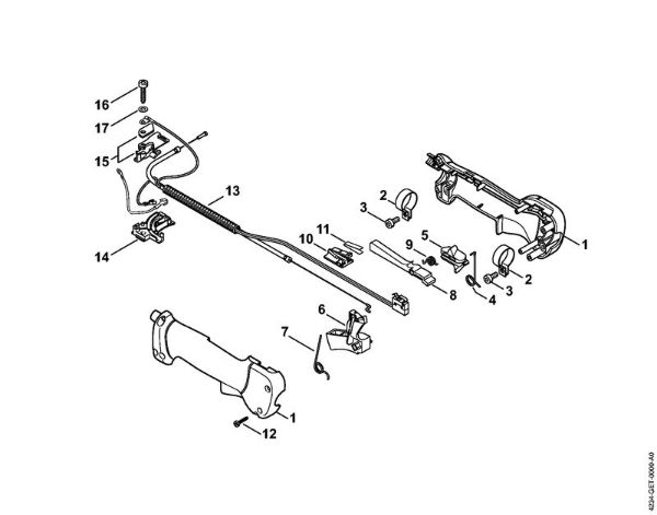 Control handle Special-purpose units (PC, SP, MC) SP 450 Stihl