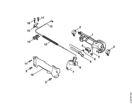 Control handle (05.2003) Special-purpose units (PC, SP, MC) SP 450 Stihl
