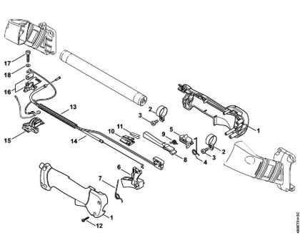Control handle Special-purpose units (PC, SP, MC) SP 451 Stihl