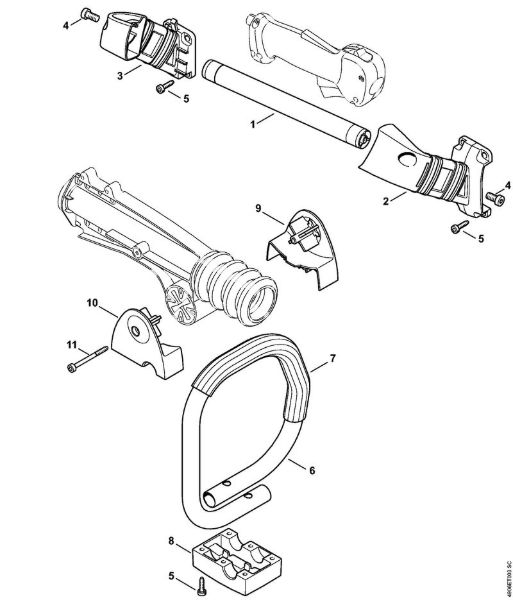Handle Special-purpose units (PC, SP, MC) SP 481 Stihl