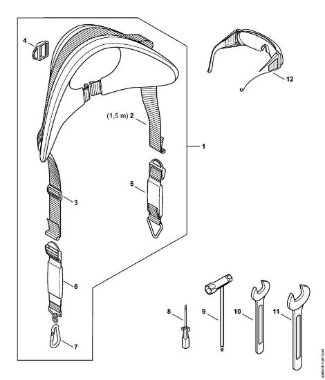Harness, Tools, Extras Special-purpose units (PC, SP, MC) SP 482 Stihl