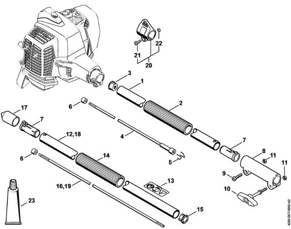 Drive tube assembly SP 92 TC Special-purpose units (PC, SP, MC) SP 92 TC-E Stihl
