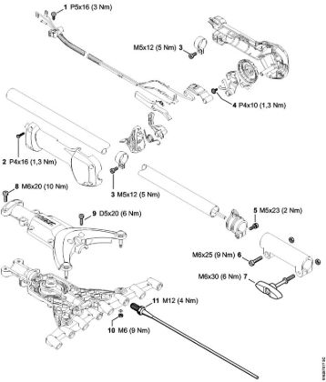 Tightening torques Special-purpose units (PC, SP, MC) SP 92 TC-E Stihl