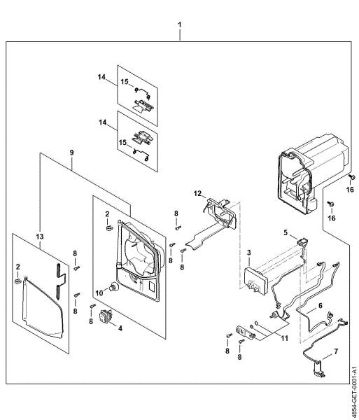 Picture of Battery compartment, Electronic module SGA 85