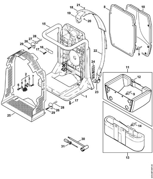 Backplate Mistblowers (SR) SR 320 Stihl