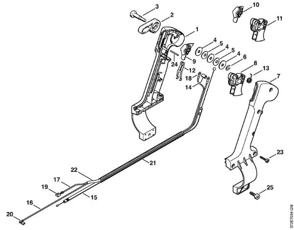 Control handle Mistblowers (SR) SR 340 Stihl