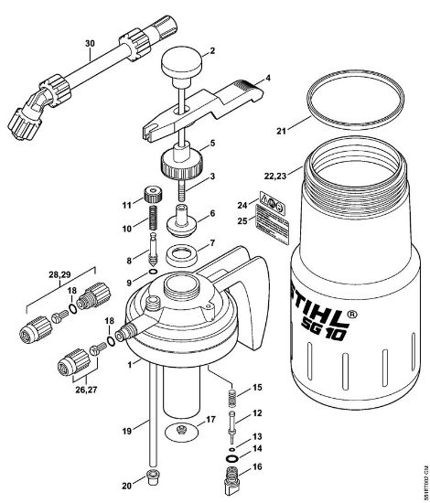 Pump, Container Sprayers (SG) SG 10 Stihl