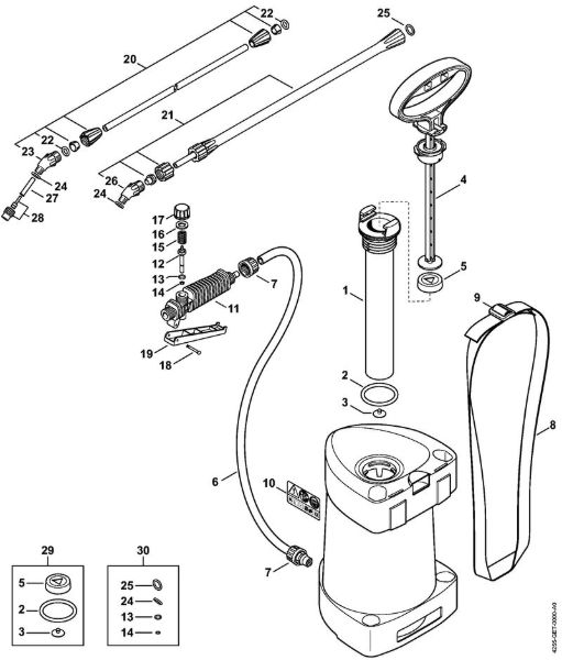 Spray gun, Spray lance/wand Sprayers (SG) SG 21 Stihl