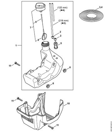 Fuel tank Sprayers (SG) SG 230 Stihl