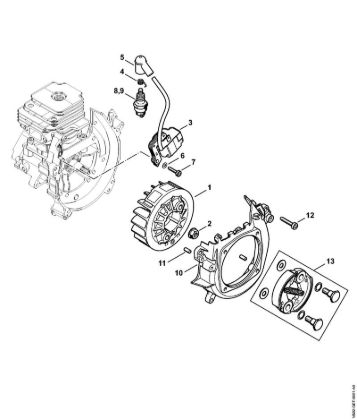 Ignition system, Clutch Sprayers (SG) SG 230 Stihl