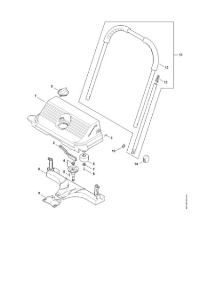 Picture of Housing, Handlebar KG 550