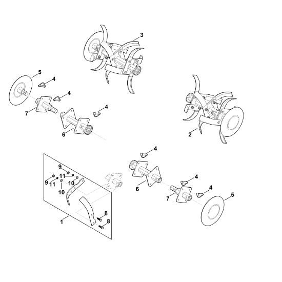 Picture of F - Hoe assy. MH 610.0