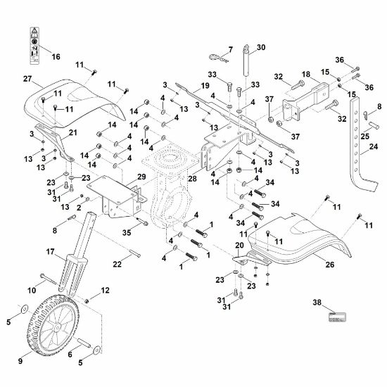 Picture of C - Cover, Chassis MH 700.0