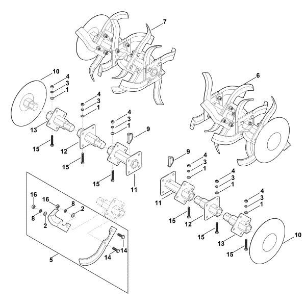 Picture of H - Hoe assy. MH 700.0