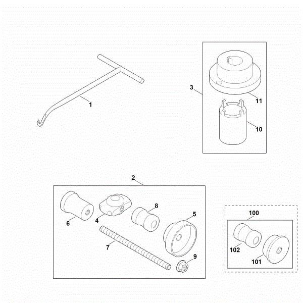 Picture of L - Special tool MH 700.0