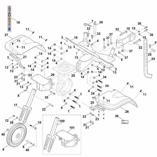 Picture of C - Cover, Chassis MH 700.1