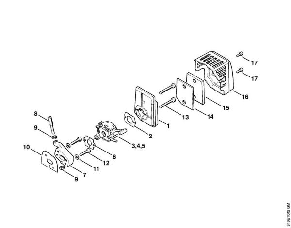 Air filter Backpack brushcutters (FR) FR 106 Stihl