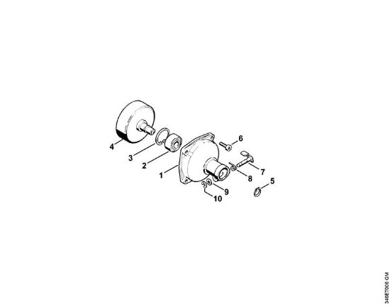 Clutch housing Backpack brushcutters (FR) FR 106 Stihl