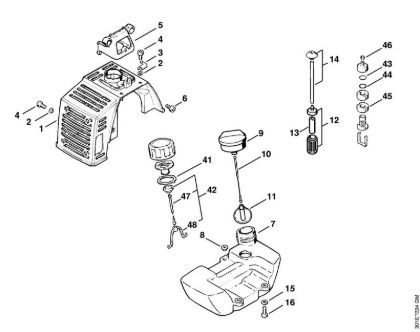 Machine cover Backpack brushcutters (FR) FR 106 Stihl