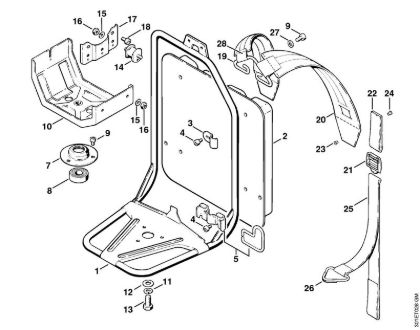 Support frame Backpack brushcutters (FR) FR 106 Stihl