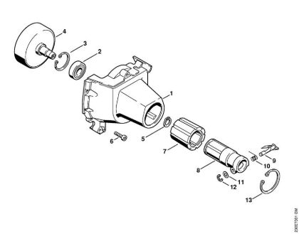 Fan housing Backpack brushcutters (FR) FR 108 Stihl