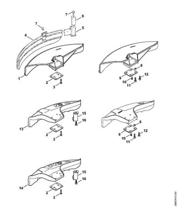 Deflector Backpack brushcutters (FR) FR 130 T Stihl