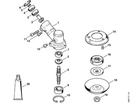 Gear head FR 145 Backpack brushcutters (FR) FR 145 SEA Stihl