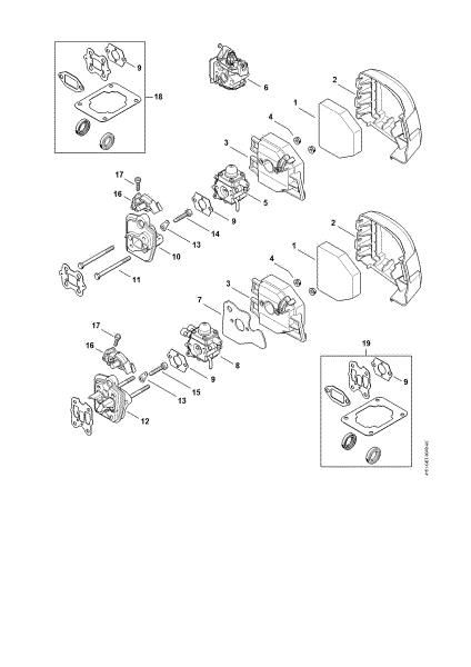 Picture of Air filter, Spacer flange FR 230