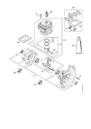Picture of Crankcase, Cylinder FR 235.0 T