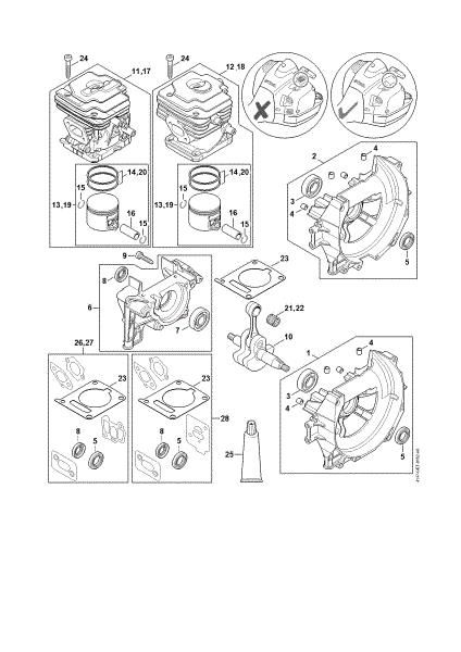Picture of Crankcase, Cylinder FR 460 TC-E
