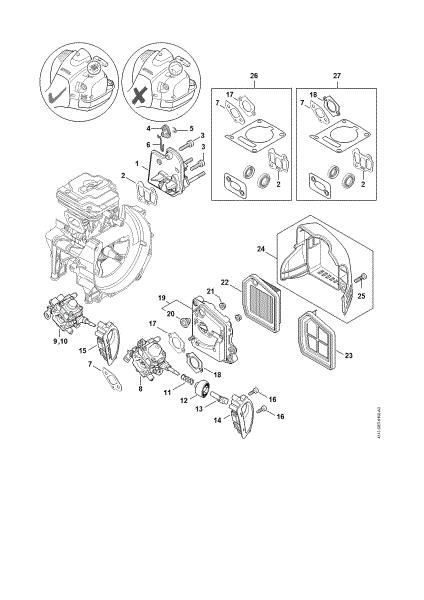 Picture of Spacer flange, Air filter FR 460 TC-EFM