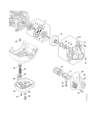 Picture of Clutch, Clutch housing FR 480 C-E (4147)
