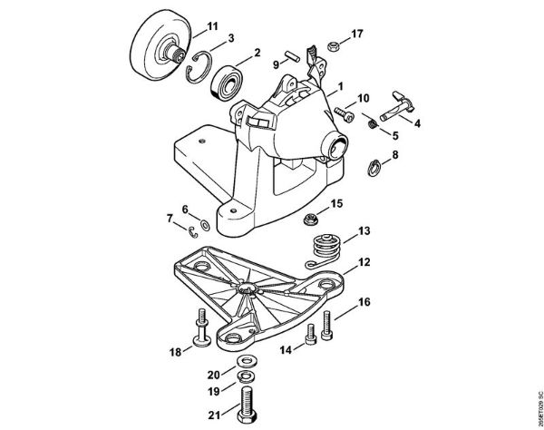 Fan housing Backpack brushcutters (FR) FR 85 Stihl