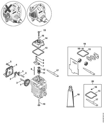 Valve timing gear Brushcutters (FS) FS 100 Stihl