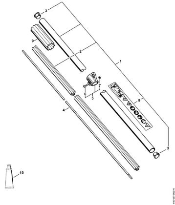 Drive tube assembly FS 100 R Brushcutters (FS) FS 100 R Stihl