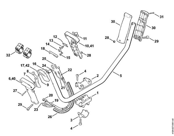 Two-handed handle bar Brushcutters (FS) FS 106 Stihl
