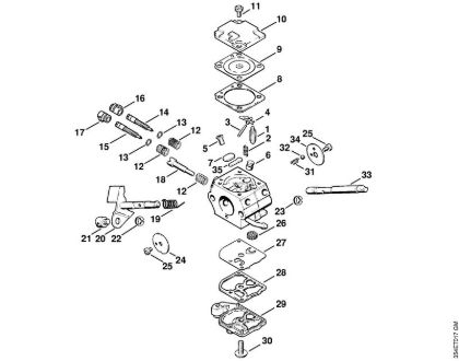 Carburetor C1Q-SK7 USA Brushcutters (FS) FS 108 Stihl