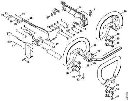 Loop handle Brushcutters (FS) FS 108 Stihl