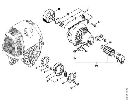 Clutch, Fan housing Brushcutters (FS) FS 110 RX-Z Stihl