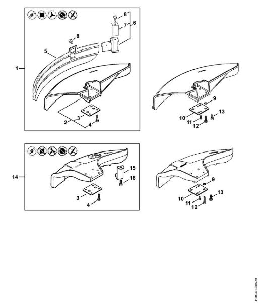 Deflector FS 110 R Brushcutters (FS) FS 110 RX-Z Stihl