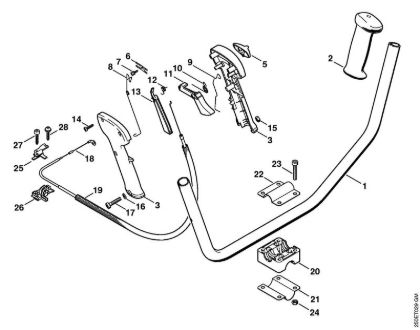 Bike handle (09.2003) Brushcutters (FS) FS 120 Stihl