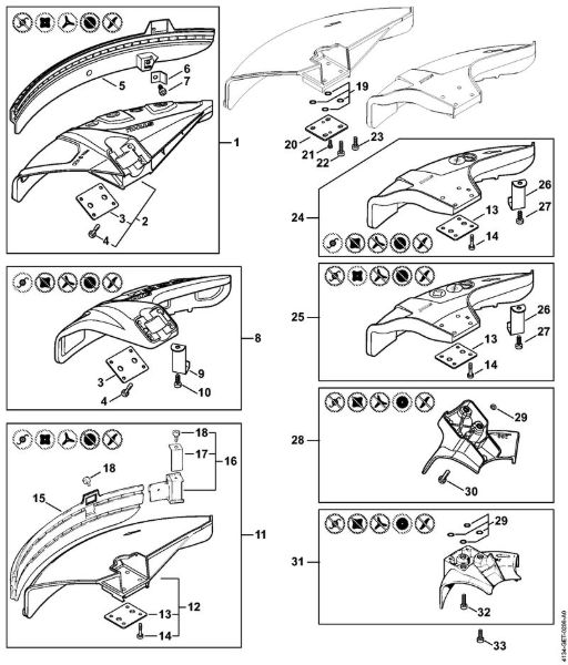 Deflector Brushcutters (FS) FS 120 2-MIX Stihl