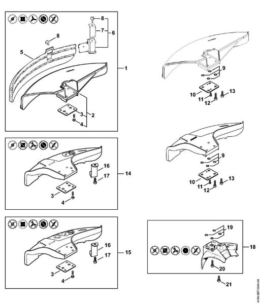 Deflector Brushcutters (FS) FS 130 R Stihl