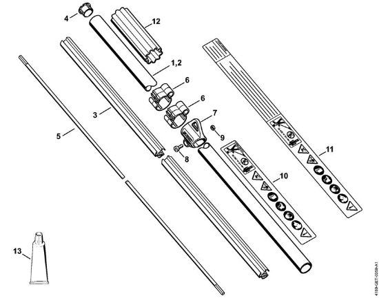 Drive tube assembly Brushcutters (FS) FS 130 R Stihl