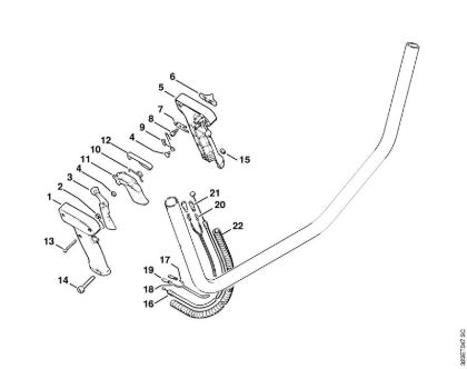 Control handle (20.2002) Brushcutters (FS) FS 160 Stihl