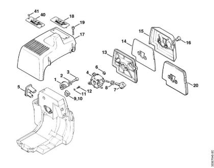 Air filter Brushcutters (FS) FS 180 Stihl