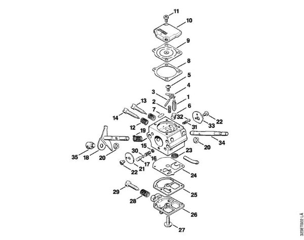 Carburetor C1S-S2 Brushcutters (FS) FS 180 Stihl