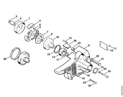 Clutch, Clutch housing Brushcutters (FS) FS 200 Stihl